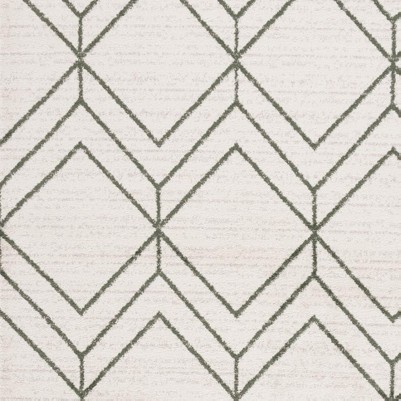 ivory/dark green