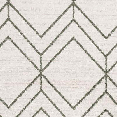 ivory/dark green