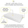 BreathableBaby Cotton Percale Fitted Sheet, For 52" x 28" Crib & Toddler Bed Mattress, Sloths (2-Pack) - 3 of 4