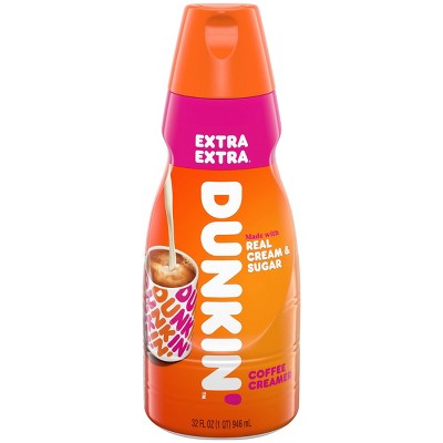 Dunkin' Extra Extra Coffee Creamer - 32 fl oz (1qt) Bottle