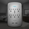 Fosmon 2 Pack 6-Outlet 1200J Surge Protector Outlet Extender with USB Ports, [ETL Listed] Indoor Wall Tap Outlet Expander with Dual 3.1A USB Ports - 2 of 4