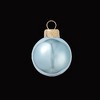 Northlight Shiny Glass Christmas Ball Ornaments - 3.25" (80mm) - Sky Blue - 8ct - 3 of 4