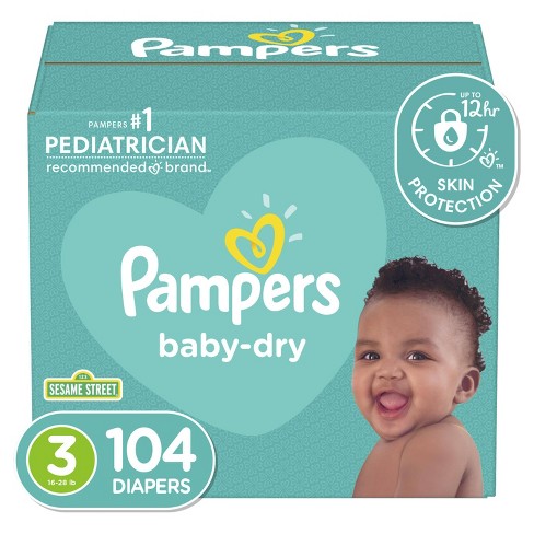 Pampers Baby Dry Diapers - (Select Size and Count) - image 1 of 4