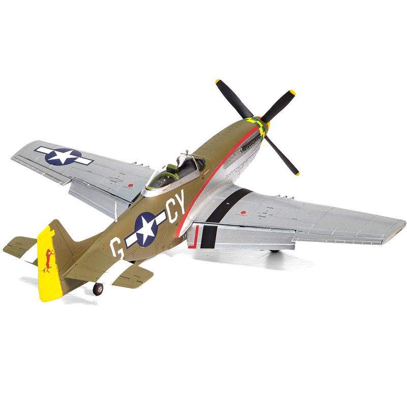Level 2 Model Kit North American P-51D Mustang Fighter Aircraft with 2 Scheme Options 1/48 Plastic Model Kit by Airfix, 3 of 5