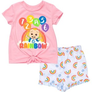 CoComelon JJ Girls T-Shirt and Shorts Outfit Set Toddler - 1 of 4