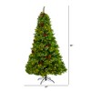 Nearly Natural 7-ft Montana Mixed Pine Artificial Christmas Tree with Pine Cones, Berries and 500 Clear LED Lights - 2 of 4