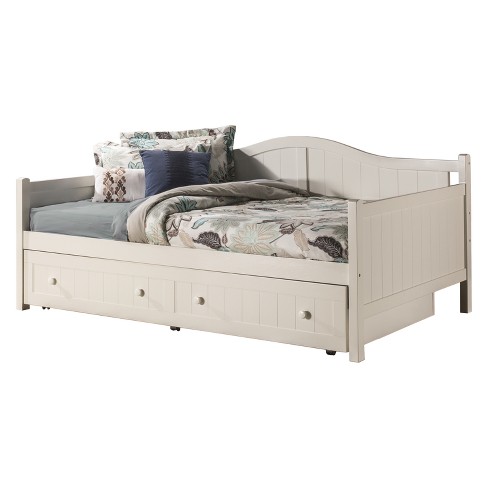 Staci Wood Daybed With Trundle Unit Full White Hillsdale Furniture Target