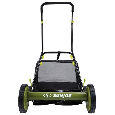 Sun Joe MJ501M Manual Reel Mower w/ Grass Catcher | 18 inch