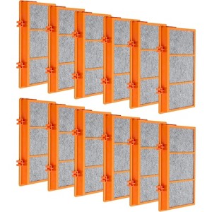 Nispira 3-in-1 True HEPA Activated Carbon Air Filter Replacement Compatible with Holmes AER1 Smoke Grabber HAPF30AS-U4R Air Purifier, 12 Packs - 1 of 4