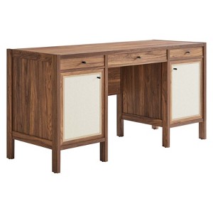 Modway Capri 58 in. Wood Grain Office Desk - 1 of 4