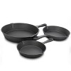 Gibson Home Addlestone 3 Piece Pre Seasoned Cast Iron Skillet Set