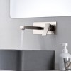 SUMERAIN Wall Mount Bathroom Sink Faucet Brushed Nickel  Single Handle with Rough-in Valve - image 2 of 4