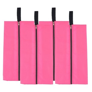 Unique Bargains Waterproof Outdoor Travel Portable Shoes Bag with Zipper 4 Pcs - 1 of 4