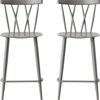 Becket Metal X Back Counter Height Barstool - Project 62™