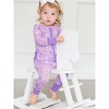 RuffleButts SoftSnooze Baby Girls Ruffle One Piece Convertible Pajamas - 4 of 4