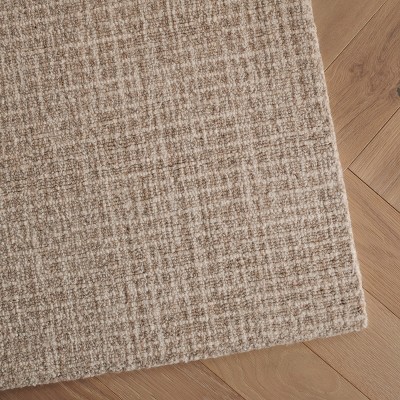 Ivory and Grey 4' x 6' Hand-Tufted Wool Area Rug