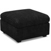 Belffin Corduroy Storage Ottoman - Modular Footrest with Hidden Compartment & Tool-Free Assembly - 3 of 4