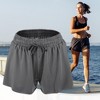 Unique Bargains Womens Flowy Running Shorts Casual High Waisted Workout Shorts 1Pc - 2 of 4
