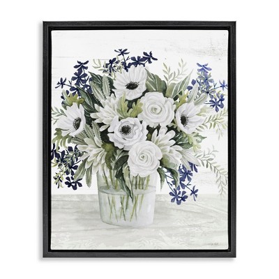 Stupell Industries Mixed White Anemone Vase, 17" x 21"