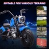 Kids Electric Off-Road Motorcycle, 36V 350W Ride On Electric Motorcycle with Training Wheels, Spring Suspension, Led, Music, White - 3 of 4