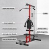 LAT Power Cable Machine, LAT Pull Down Machine with High and Low Pulley Station and Adjustable Leg Support, Back Exercise Equipment for Home Gym Body - 2 of 4