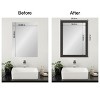 Amanti Art Mirror Makeover Bathroom Mirror Frame Border Kit - Fully Assembled Peel and Stick Frame - Mirror NOT Included - Rustic Plank Narrow Trim - 4 of 4