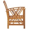 vidaXL Garden Chair Set of 2 Natural Wood Solid Acacia Wood - Brown - 4 of 4