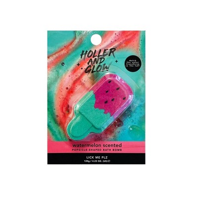 Holler and Glow Lick Me Plz Lolly Bath Bomb - 4.23oz