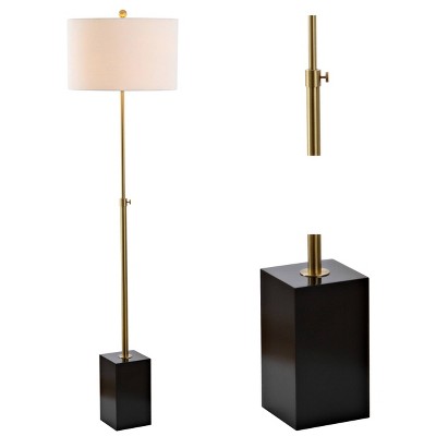 65" Lafayette Adjustable Floor Lamp (Includes LED Light Bulb) Gold - JONATHAN Y