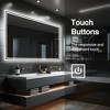 Dovelina Modern Rectangular Bathroom Vanity Mirror with LED Lights and Anti-Fog Large Wall Mirror - 47"x24" - 4 of 4