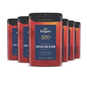 1850 Ground Coffee Expedition Blend - Case of 6 - 12 oz - 1 of 1