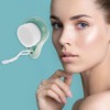 Unique Bargains Soft Plastic Synthetic Fiber Wool Cleansing Brush Hollow Comma 3.03"x1.89" 1 Pc - 2 of 4