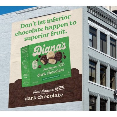 Diana's Bananas Frozen Dark Chocolate Real Banana Bites - 8oz