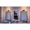 Urban Ambiance Luxury Traditional Bath Light 7.625''H x 13.875''W,  Midnight Black Finish,  Esperance Collection, UHP4155 - 2 of 4