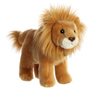 Aurora Medium Lion Miyoni Realistic Stuffed Animal Brown 10" - 1 of 4