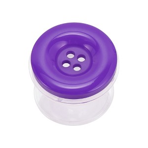 Unique Bargains Button Design Adhesive Phone Grip Dark Purple 1 Pc - 1 of 4