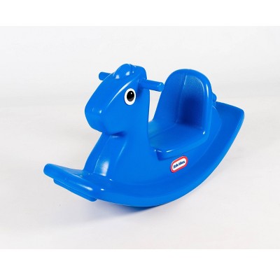 blue rocking horse