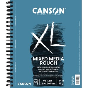 Canson XL Series Mixed Media Pad, Side Wire Binding, 50 Sheet, 9x12 inch, 1 Count - 1 of 2