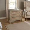 Royal Hampton 28" Side End Table | 3 Drawers with Round Knobs | Mahogany Wood - 2 of 4