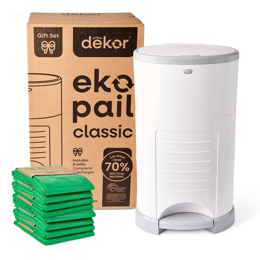 Photos - Other for Child's Room Diaper Dekor Eko Classic Diaper Pail Gift Set