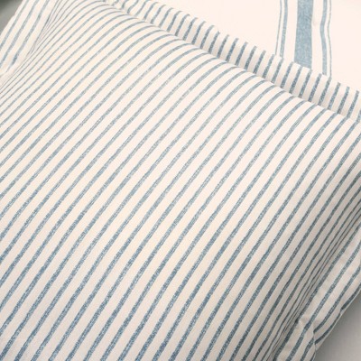 Lush Decor Lush Décor 3pc California King Farmhouse Stripe Reversible Oversized Comforter Set Blue: Year-Round Quilted Bedding Sets with Shams — фото 6