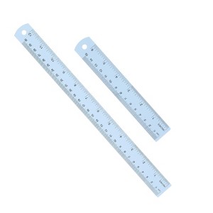 Unique Bargains Aluminum Alloy Rulers with Centimeters Millimeters Inches and Conversion Table - 1 of 4