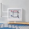 VEVOR 4-Branch Radiant Heat Manifold, 1/2" PEX Tubing Manifold, Stainless Steel PEX Manifold for Hydronic Radiant Floor Heating, Silver - 2 of 4