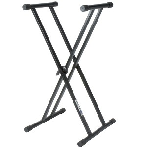 Quik Lok T-20BK X Stand for Keyboard. Single Tier Double Brace - 1 of 4