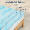 IULULU Mattress Topper , Gel Memory Foam Mattress Topper, CertiPUR-US Certified, Blue - 4 of 4
