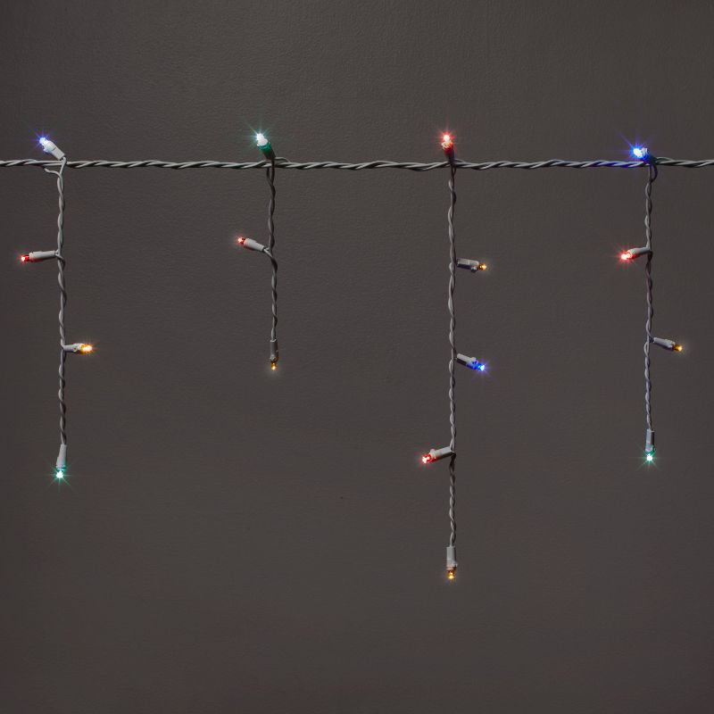 70ct LED Super Bright Mini Christmas Icicle Lights with White Wire - Wondershop™, 1 of 6