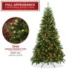 Casafield Realistic Pre-Lit Green Spruce Artificial Holiday Christmas Tree with Sturdy Metal Stand - 3 of 4
