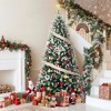 4.5/6/7.5/9ft Artificial Christmas Tree with LED Lights, Dense Branches Realistic, Flocked Pinecones & Sturdy Metal Stand, Ideal Holiday Xmas Decor - 4 of 4