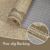 Washable Rug Low Pile Living Room Throw Mats with Non Slip Backing Lightweight Foldable Floor Covers Modern Waven Border Indoor Throw Carpet - 3 of 4