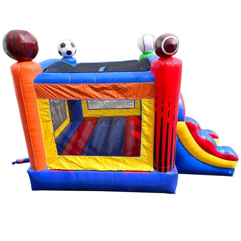 Pogo Bounce House Crossover Bounce House with Slide, No Blower, 3 of 7
